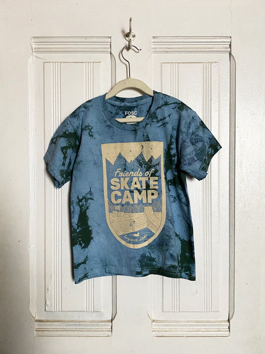 Logo Tee Tie Dye Forest Green Kids