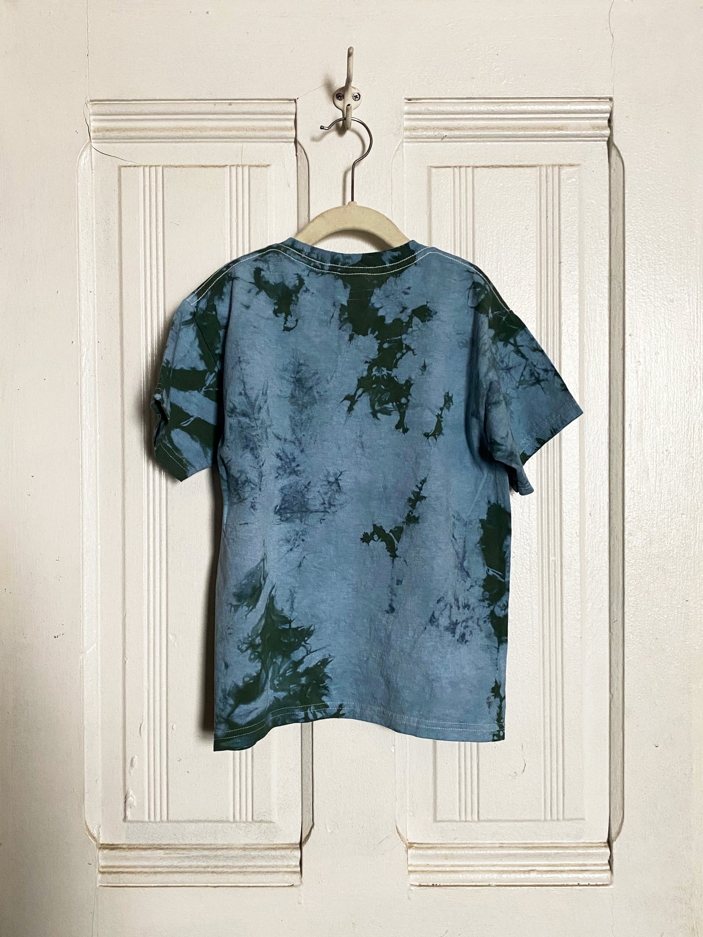 Logo Tee Tie Dye Forest Green Kids