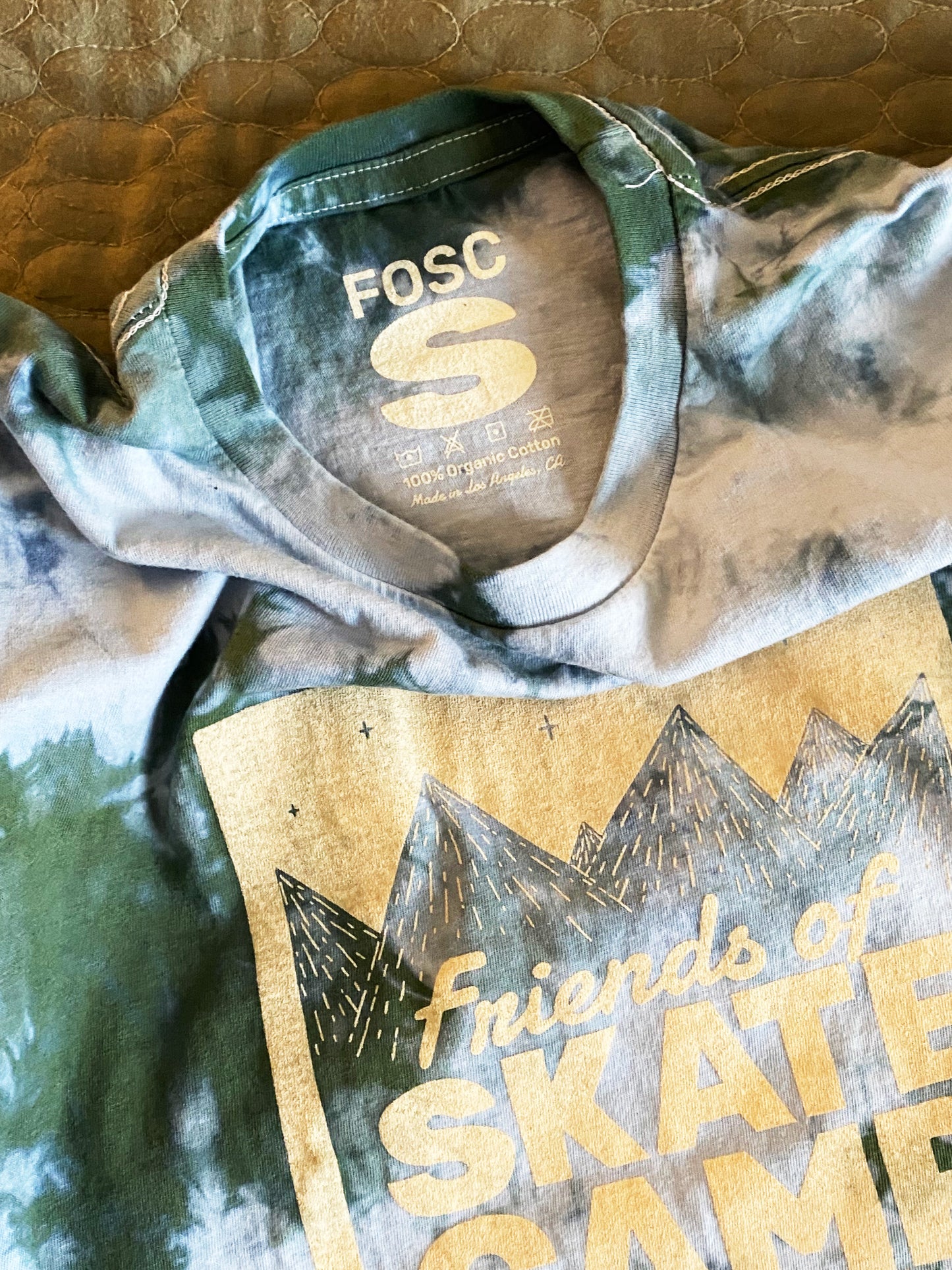 Logo Tee Tie Dye Forest Green Adult